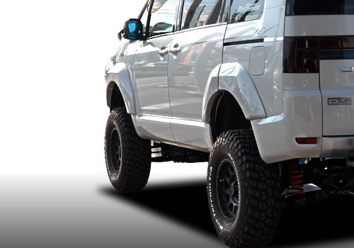 デリカD5 新品 オーバーフェンダー JA0S JAOS フェンダーガーニッシュ type-X 未塗装品 デリカ D:5